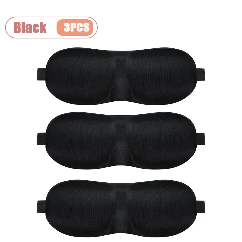 3D Contour Sleep Mask – Memory Foam, Blackout & Adjustable Strap