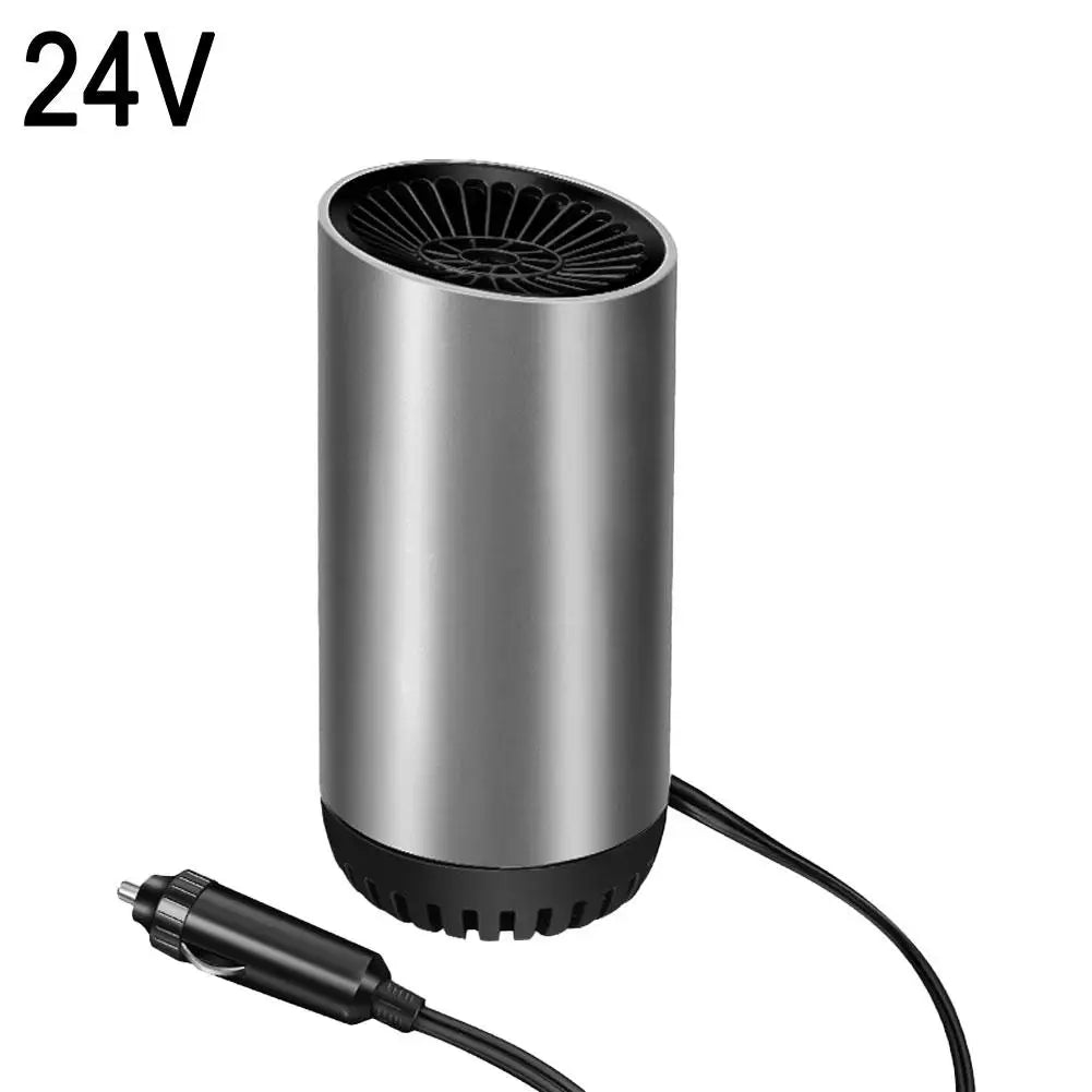 150W Portable Car Heater & Windshield Defroster 12V/24V Portable Car Heater Peaceful Pleasures Health and Wellness 24V no Suction Cup