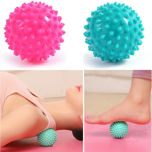 Durable PVC Spiky Massage Ball Trigger Point Sport Fitness Hand Foot Pain Relief Plantar Fasciitis Reliever Hedgehog 7cm Balls Peaceful Pleasures Health and Wellness