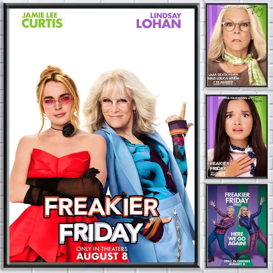 Movie F-Freaky Friday Poster HD Self Adhesive Waterproof Wall Art Ideal for Home Office Dorm Bedroom Great Gift Peaceful Pleasures Health and Wellness