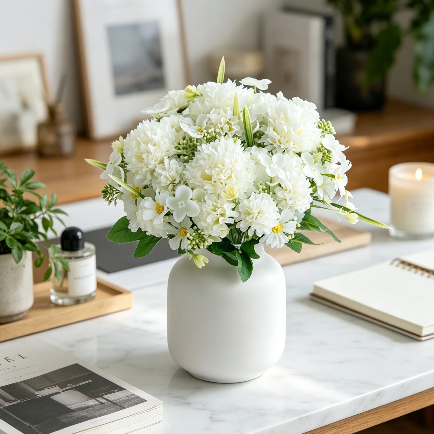 Artificial Silk Rose Bouquet for Wedding & Home Decor