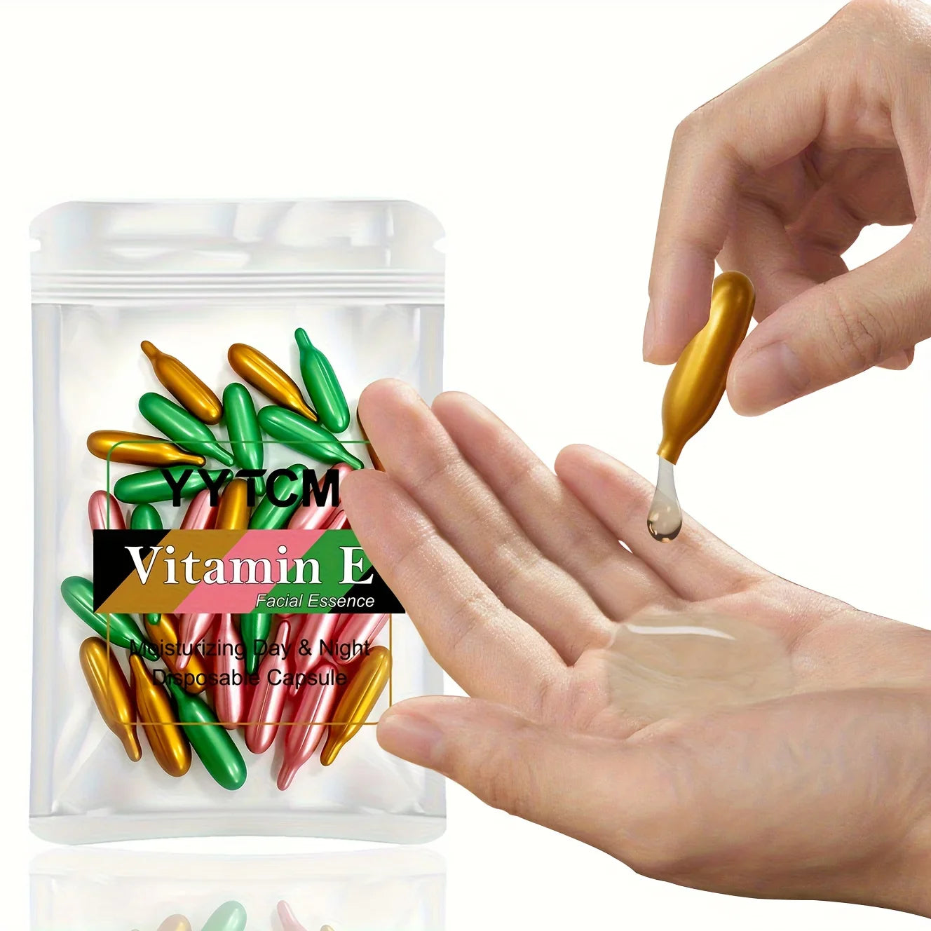 Vitamin E Single-Use Facial Essence Capsules – 30ct Moisturizer
