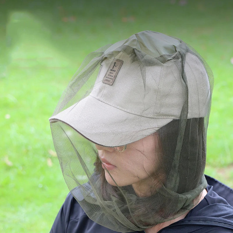 Mosquito Net Head Cover – Sun & Bug Protection for Outdoors