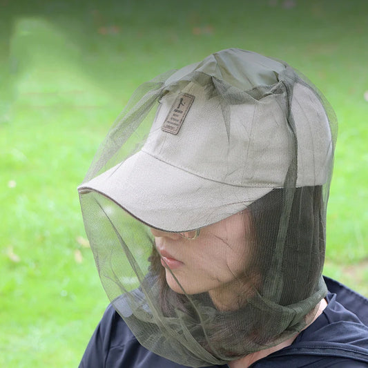 Mosquito Net Head Cover – Sun & Bug Protection for Outdoors Mosquito Net Hat Peaceful Pleasures Health and Wellness Default Title