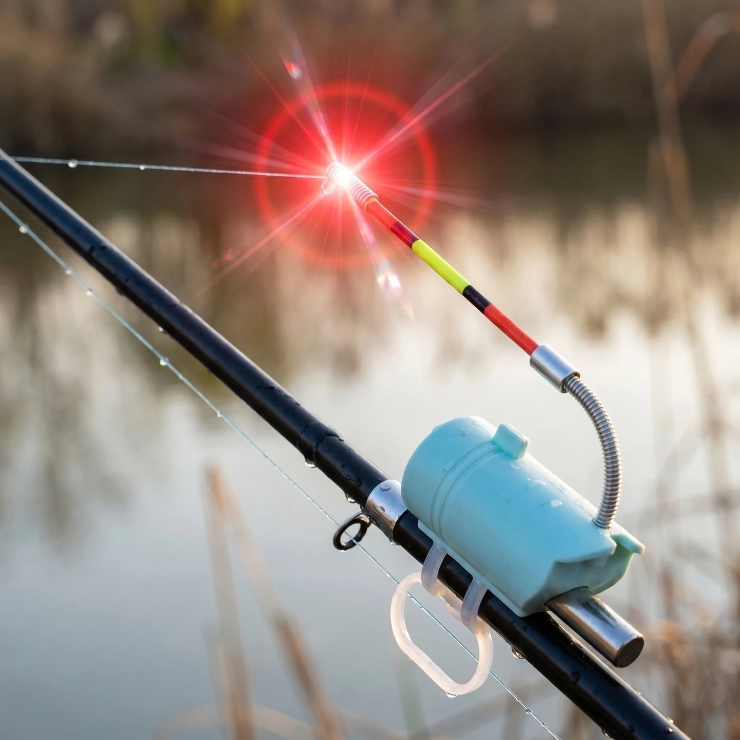 NEW! High Sensitivity Fishing Float Alert For Rods, Electronic LED Fishing Sound Alarm, Night Fishing Rod, For Rod Tip Detection Peaceful Pleasures Health and Wellness