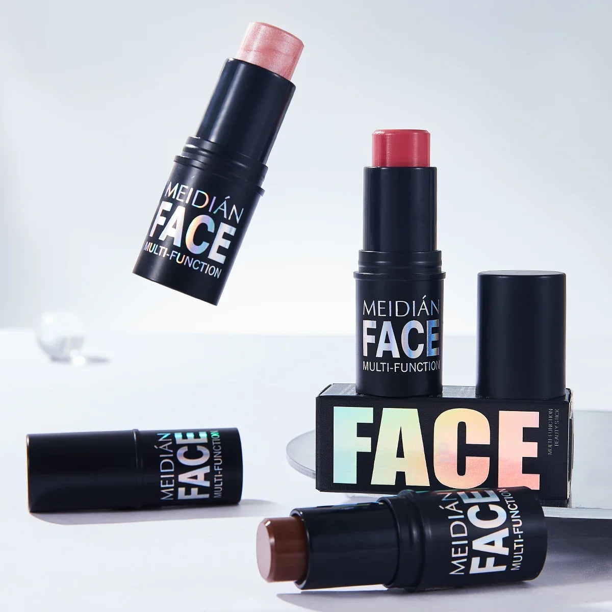 6-Color Dual-Use Blush & Lip Stick – Natural Contour Makeup