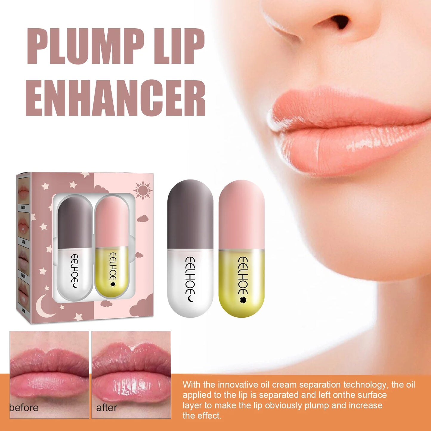 Eelhoe Lip Plumper Balm – Ginger, Mint & Vitamin E