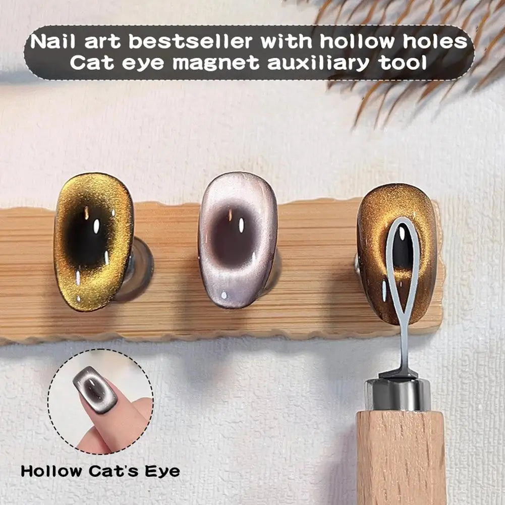 1/3/5pcs Cat's Eye Shaped Nail Magnet Stick Wire Tools For Creating Eye Shapes On Nails Love Heart Cat Eye Nail Magnet Art Acces Peaceful Pleasures Health and Wellness