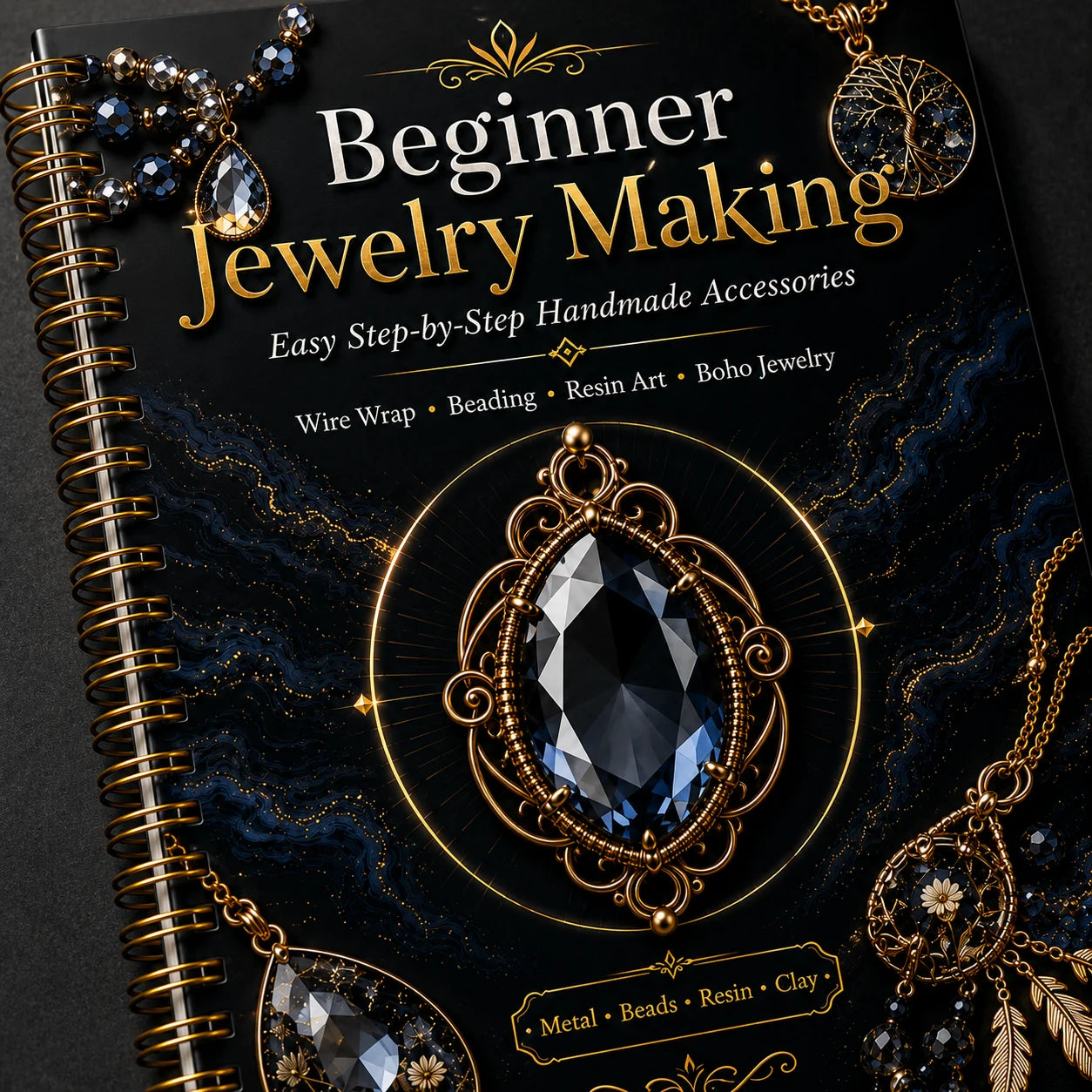 Beginner Jewelry Making A5 Spiral Guide Handmade Accessories Tutorial