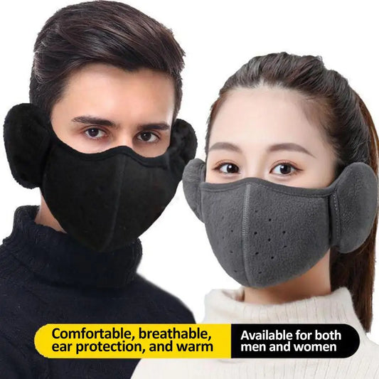 Winter Fleece Earmuffs & Windproof Face Mask – Unisex 1/2/3 Pcs Fleece Earmuff Mask Oasis Select