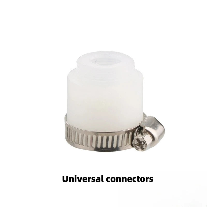 Stainless Steel Tap Hose Extender Adjustment Free Bend Splash Proof Universal 360 Degree Extension Tube Adapter Kitchen Sink Peaceful Pleasures Health and Wellness pipe joint