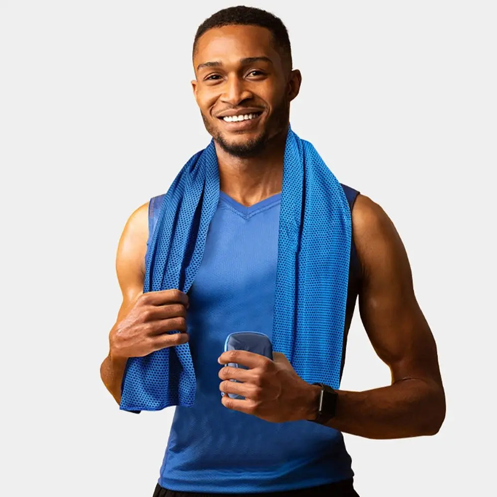 Portable Polyester Cooling Towel Microfiber EVA Case Quick Dry Towel Absorbent Ice Towel Outdoor Peaceful Pleasures Health and Wellness