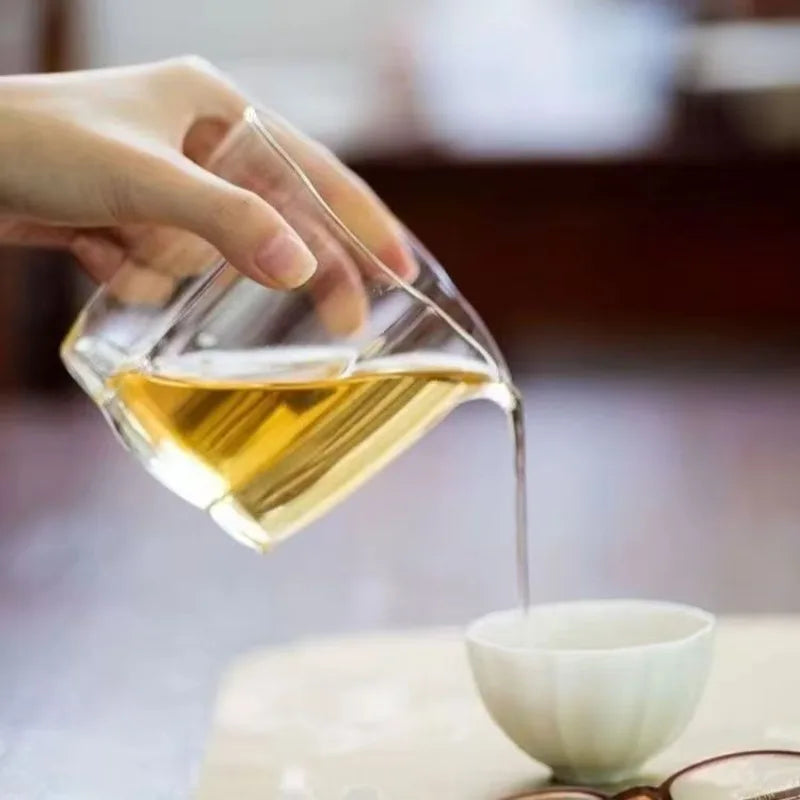 Cloud Glass Fair Cup | Borosilicate Kung Fu Tea Pitcher Glass Tea Pitcher Peaceful Pleasures Health and Wellness