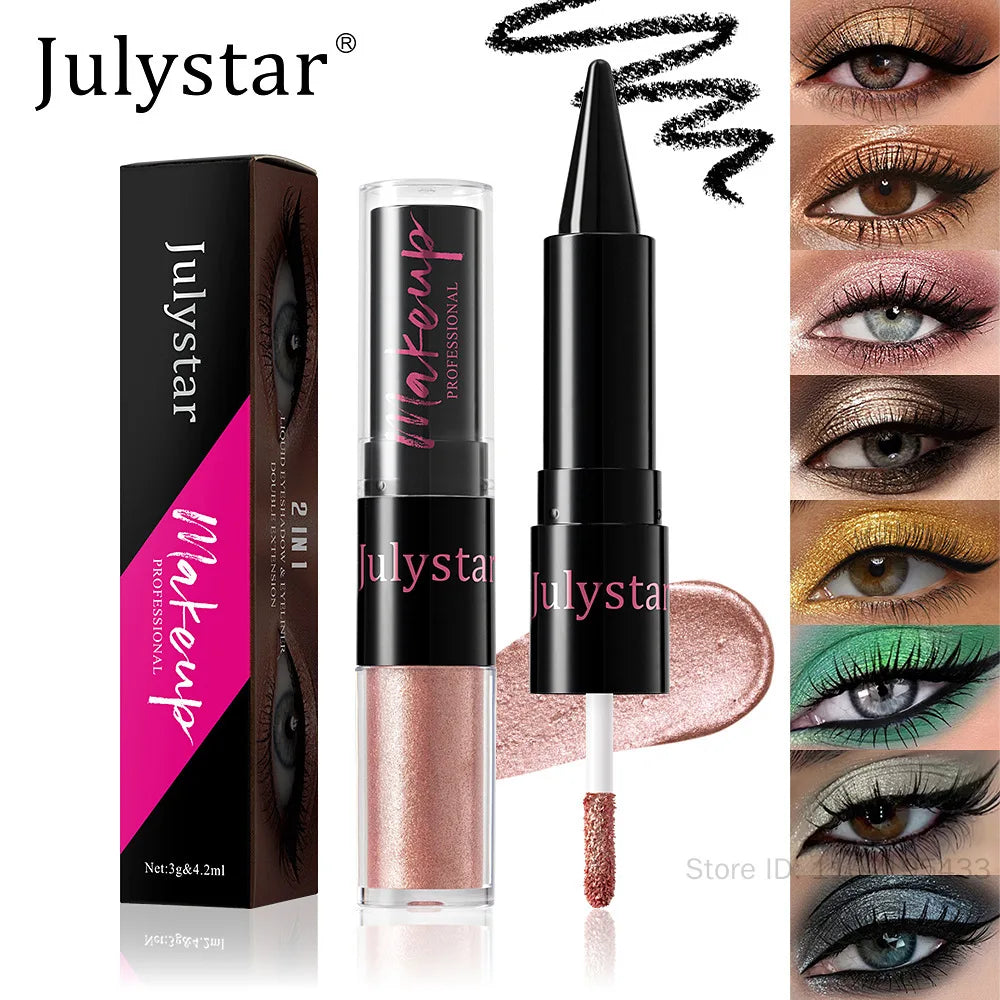 2-in-1 Glitter Metallic Liquid Eyeshadow & Eyeliner Pen