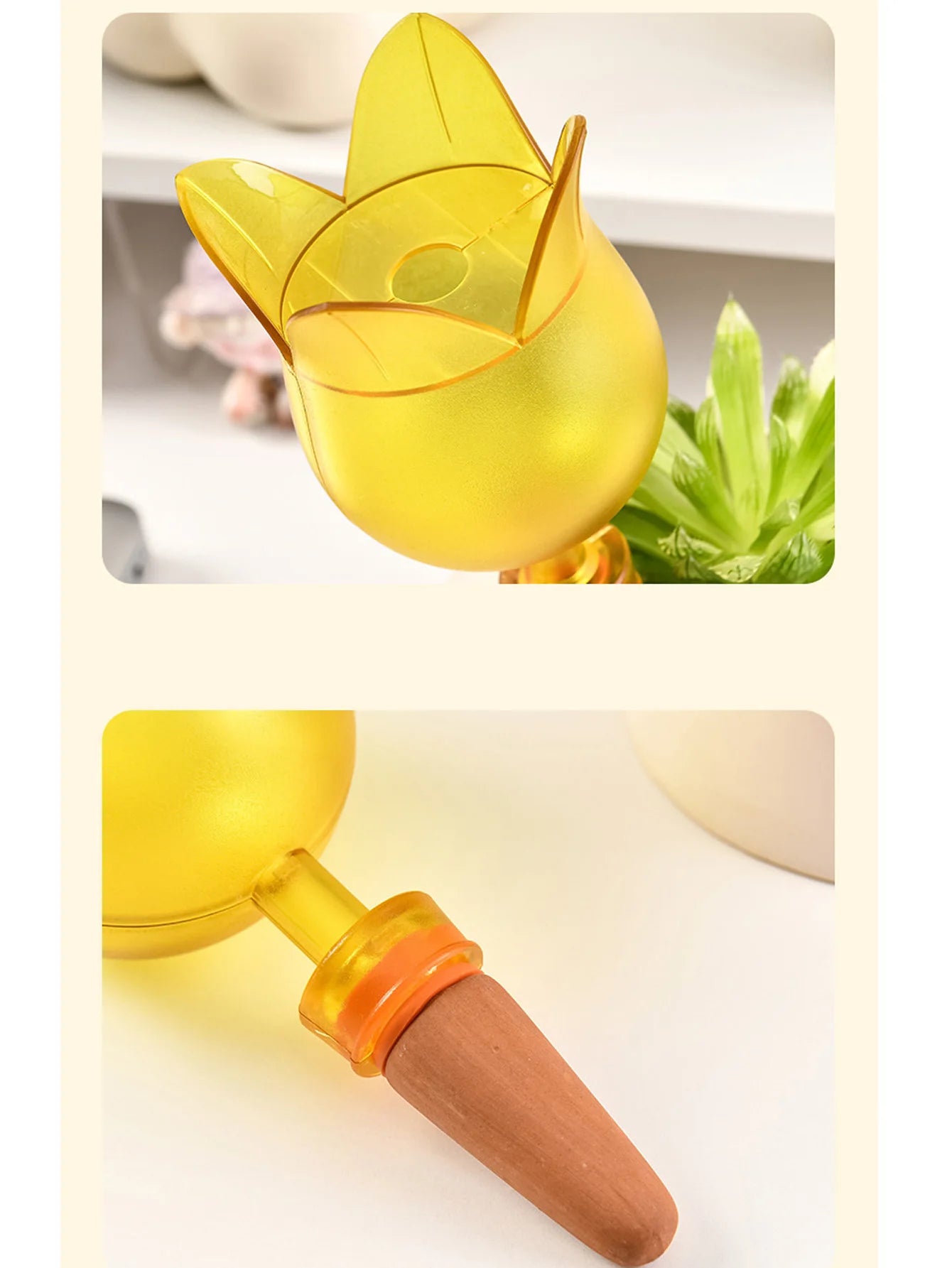 1PCS Flower shape Automatic Plant Watering Insert Effortless Self Watering Device Drip Irrigation System For Indoor Outdoor Peaceful Pleasures Health and Wellness