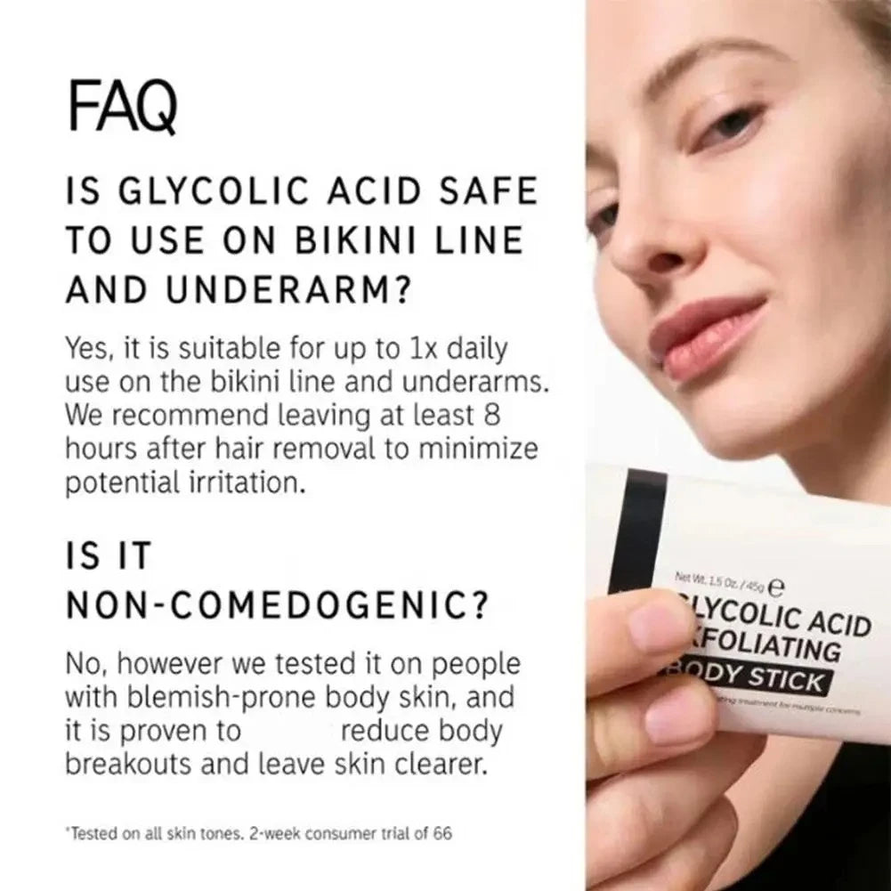 Glycolic Acid Exfoliating Body Stick – Smooth & Bright Skin