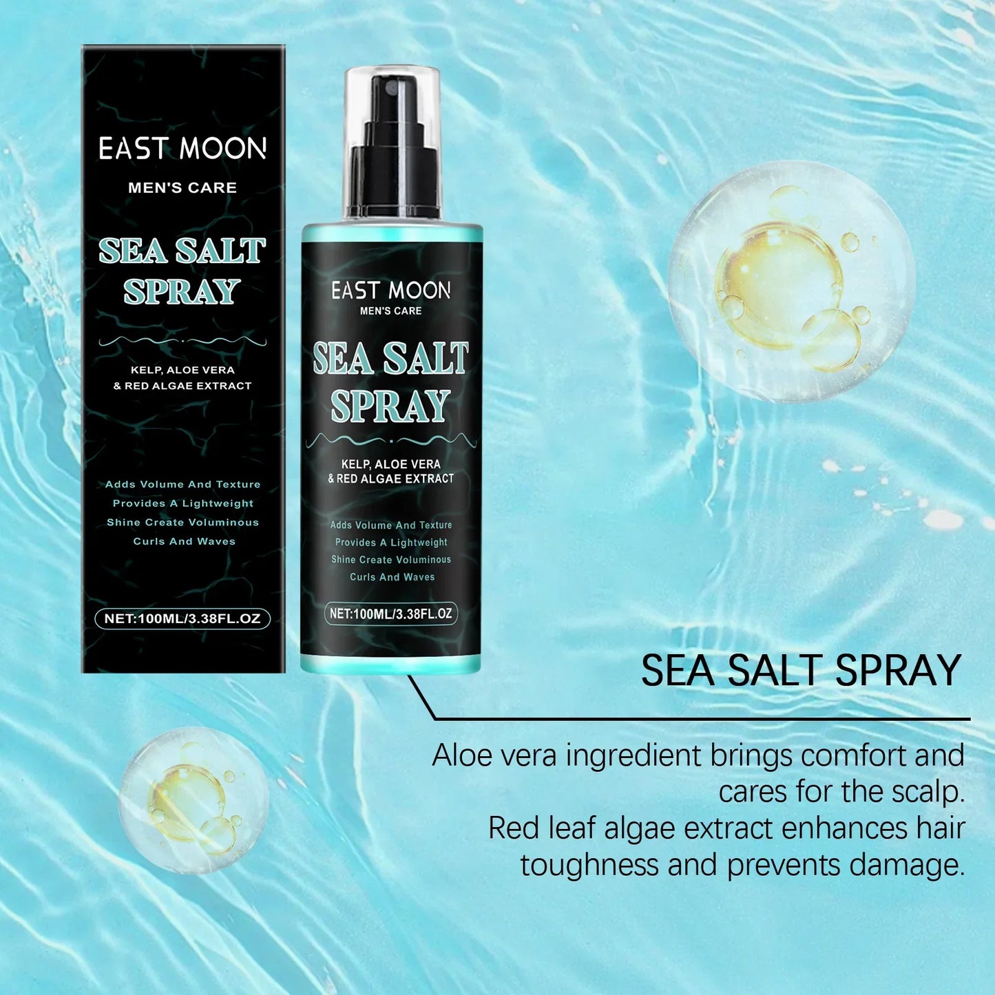 Sea Salt Texture Spray – Strong Hold, Volume & Beachy Waves