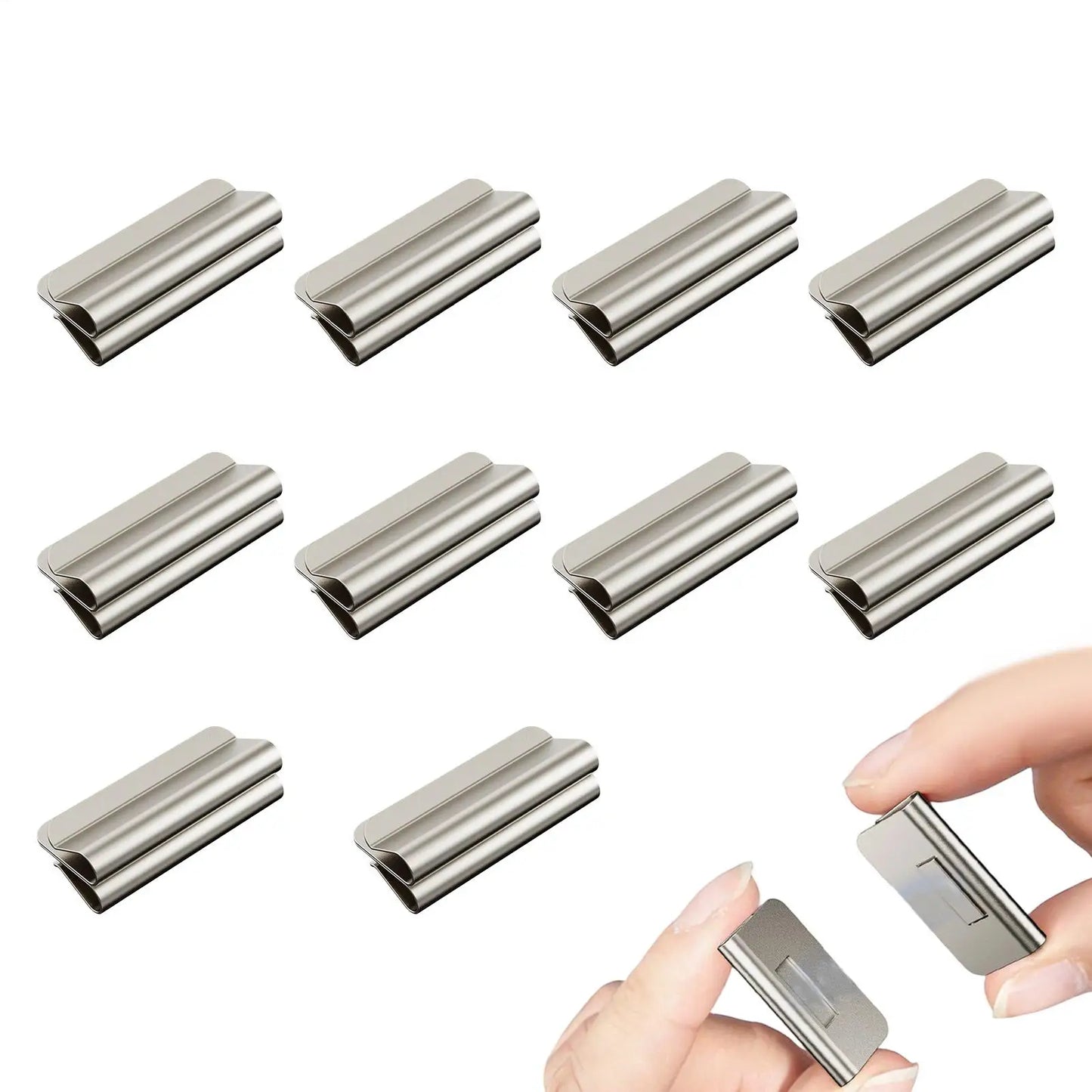 10 Pairs Magnetic Curtain Clips Strong Drapery Closure Clips No-Sew Window Curtain Holders For Bedroom Living Room Bathroom Peaceful Pleasures Health and Wellness