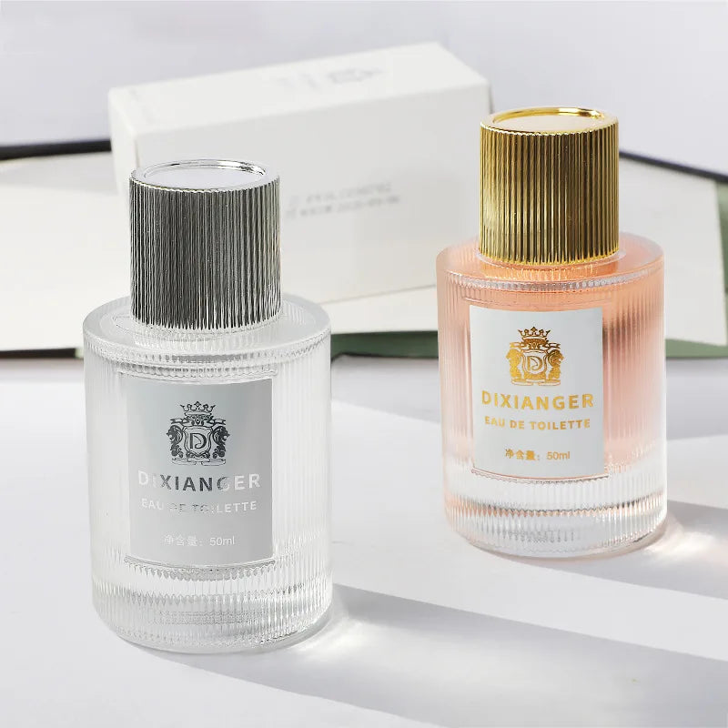Fresh Floral Eau De Toilette 50ml Woody Scent Long Lasting Light Fragrance Vertical Striped Glass Bottle Women Dating Perfume Peaceful Pleasures Health and Wellness