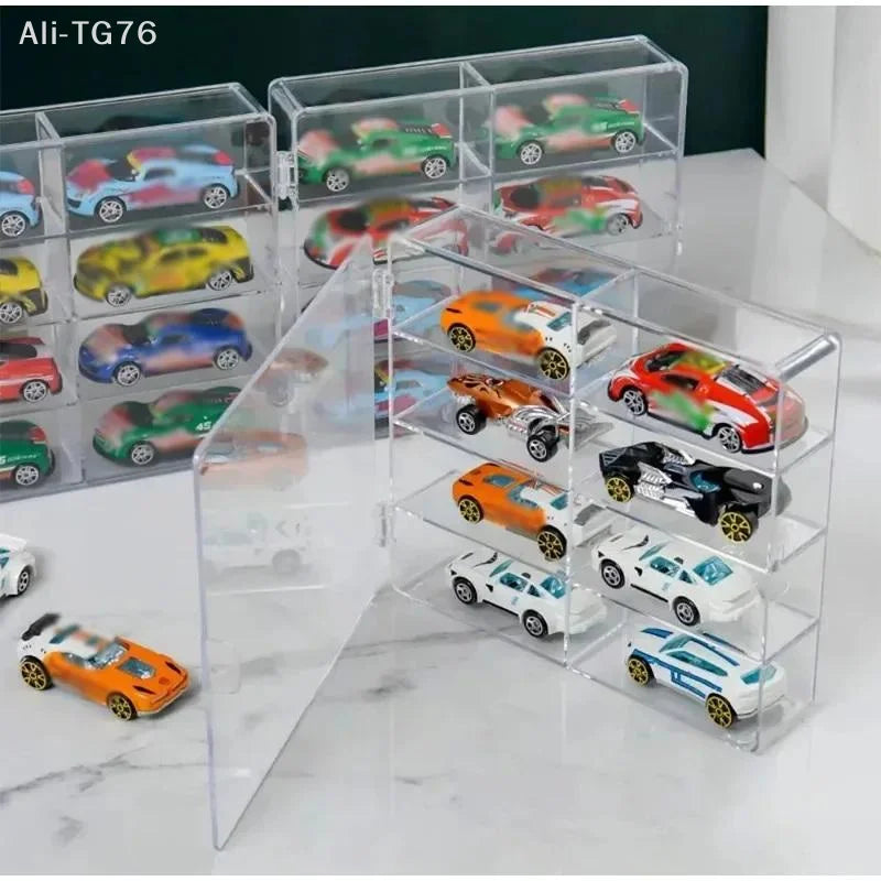 8-Grid Clear Acrylic Display Rack | Collectible Storage Stand