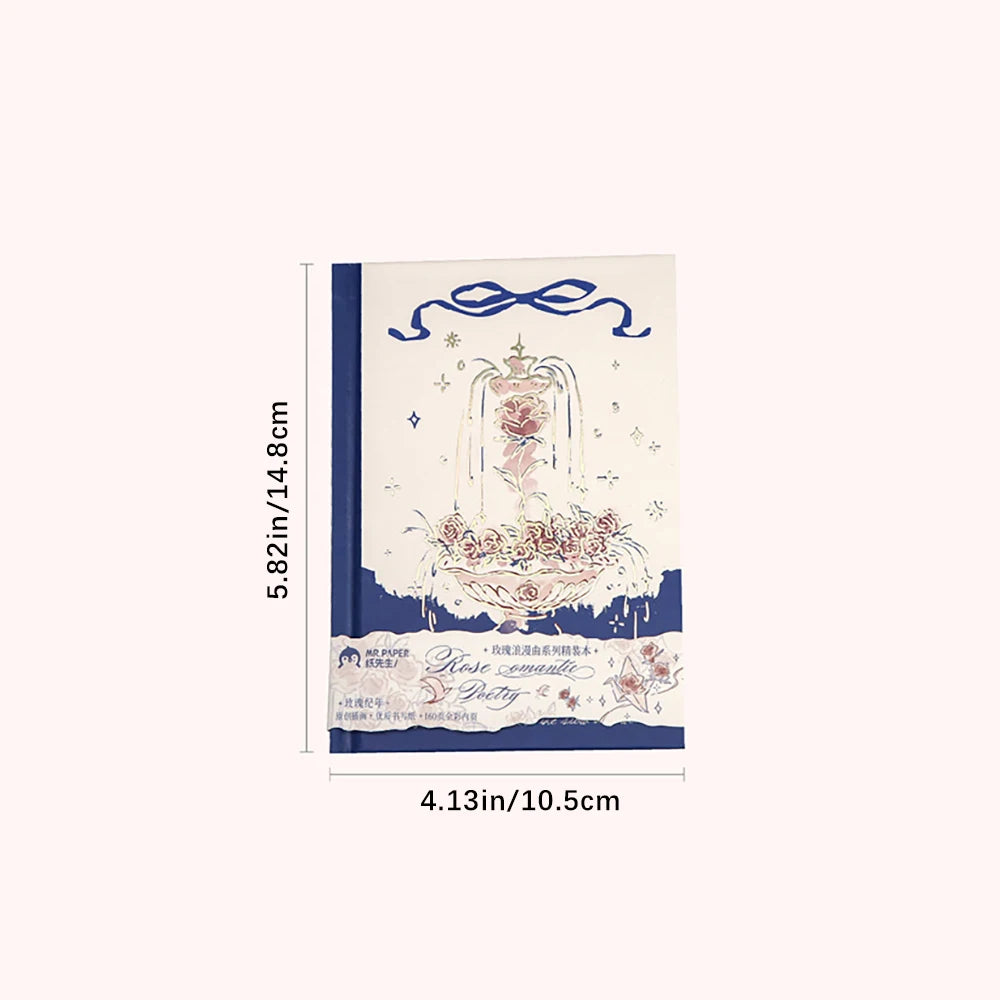 Full A6 Handbook Rose Romance Series Wishing Theme Student Notebook