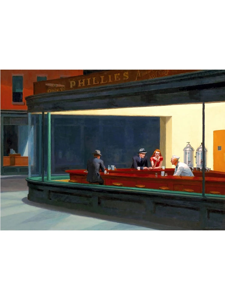 Edward Hopper Famous Realistic Master Art Poster Canvas Painting Nighthawks Life Landscape Wall Art Living Room Home Decorati Peaceful Pleasures Health and Wellness