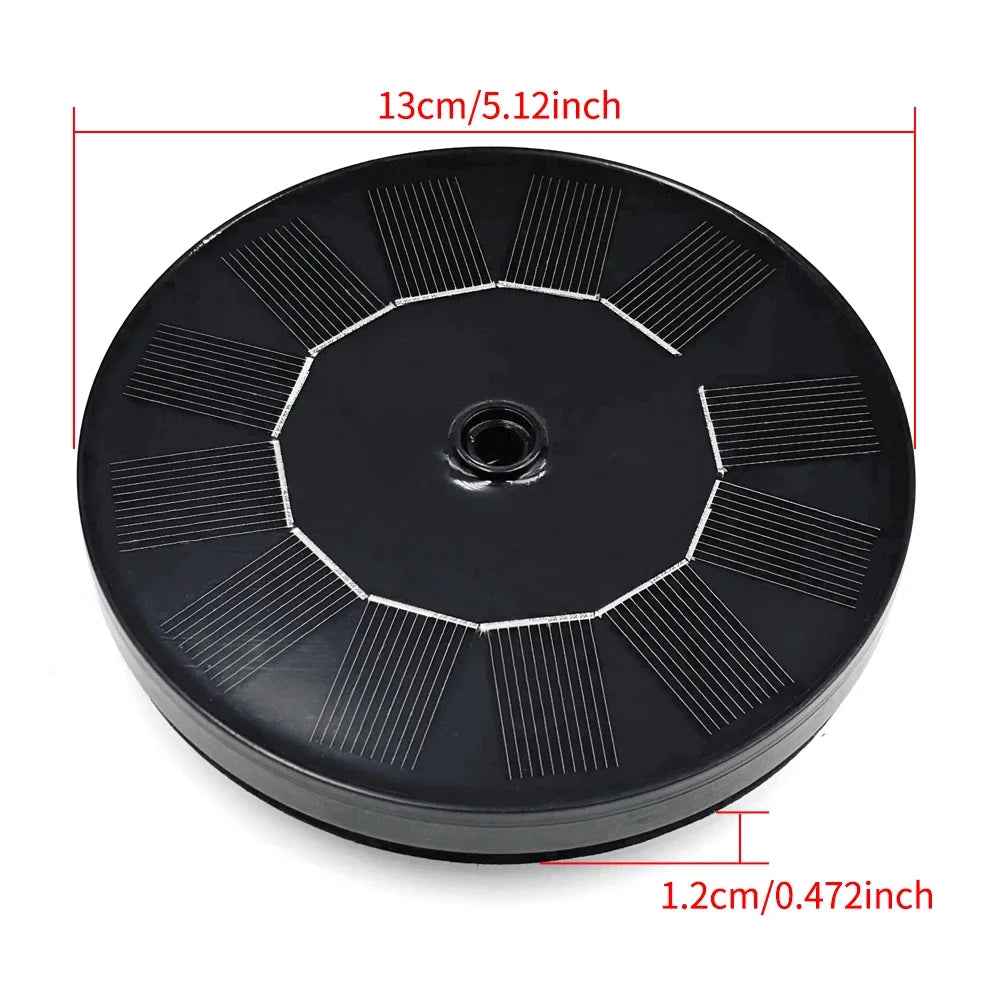 1pc Solar Fountain Outdoor Pool Solar Fountain Pump Essential In Summer Suitable For Ponds Swimming Pools Gardens Peaceful Pleasures Health and Wellness