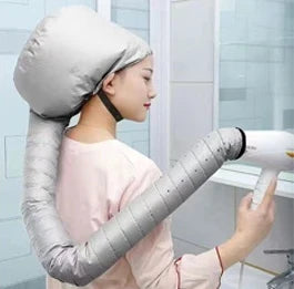 Hooded Hair Dryer Bonnet – Natural Hair Deep Conditioning Travel