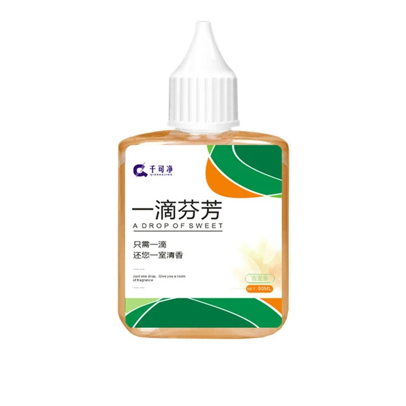 One-Drop Fragrance Toilet Air Freshener - Fast Odor Eliminator Concentrated Deodorant for Bathroom Drain Pet Areas Multi-Scene Peaceful Pleasures Health and Wellness Gulong 50ml