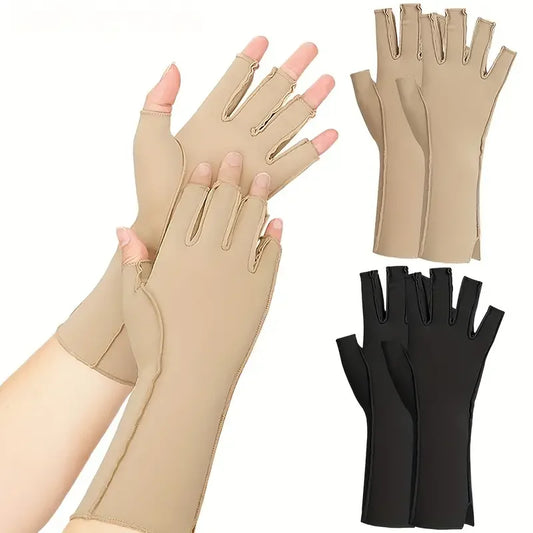1 Pair Arthritis Compression Gloves, Fingerless Compression Glove For Arthritis For Men & Women, Open Finger Compression Glove Peaceful Pleasures Health and Wellness