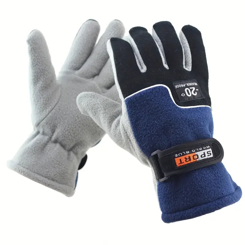 RooRuns Fleece Winter Gloves – Windproof Full Finger Unisex