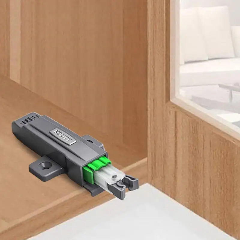 1PC Rebound Self Locking Device,Push to Open Cabinet Catches,Adjustable Kitchen Buckel Locks,Cabinet Push Latches Peaceful Pleasures Health and Wellness