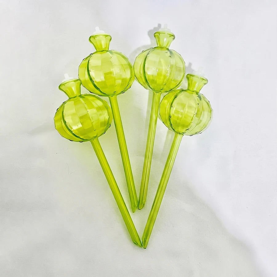 4-Pack Plant Watering Globes – Plastic Self-Watering Bulbs for Automatic Irrigation of Indoor & Outdoor Potted Plants
