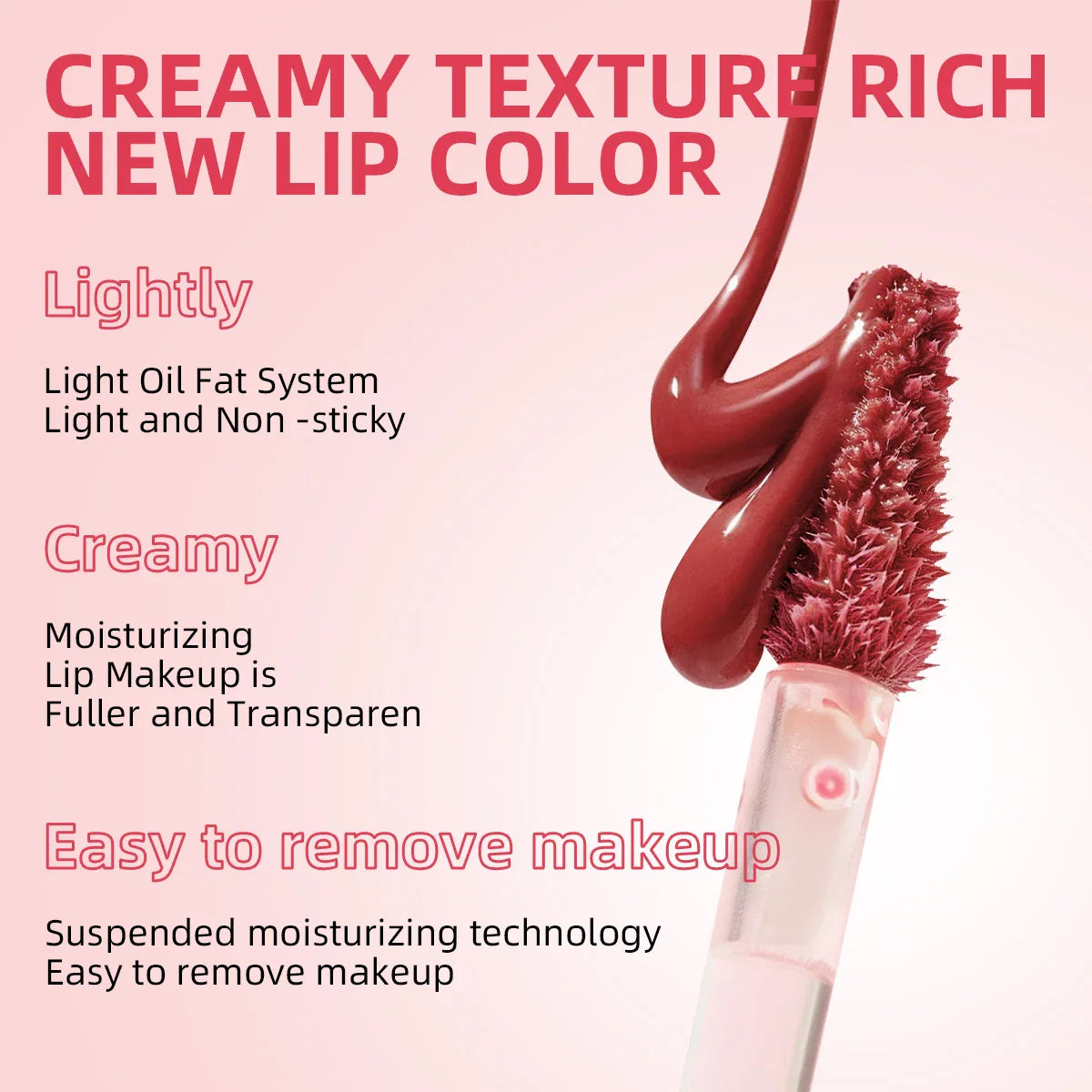 USHAS Hydrating Lip Gloss – Mirror Finish & Long-Lasting Color