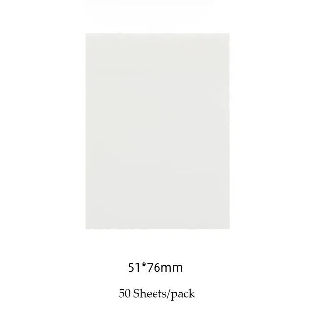 50-Sheet Transparent Waterproof PET Sticky Notes Memo Pad
