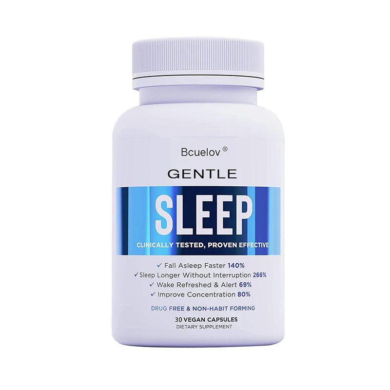 Bcuelov Melatonin Sleep Support Capsules | Wake Up Refreshed