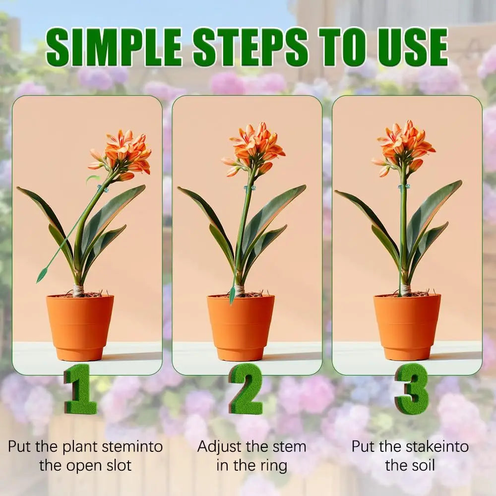 5/10PCS Plant Supports Stand Butterflies Orchid Flower Potted Fixing Rods Reusable Vegetable Protection Fixing Tool Gardening Su Peaceful Pleasures Health and Wellness
