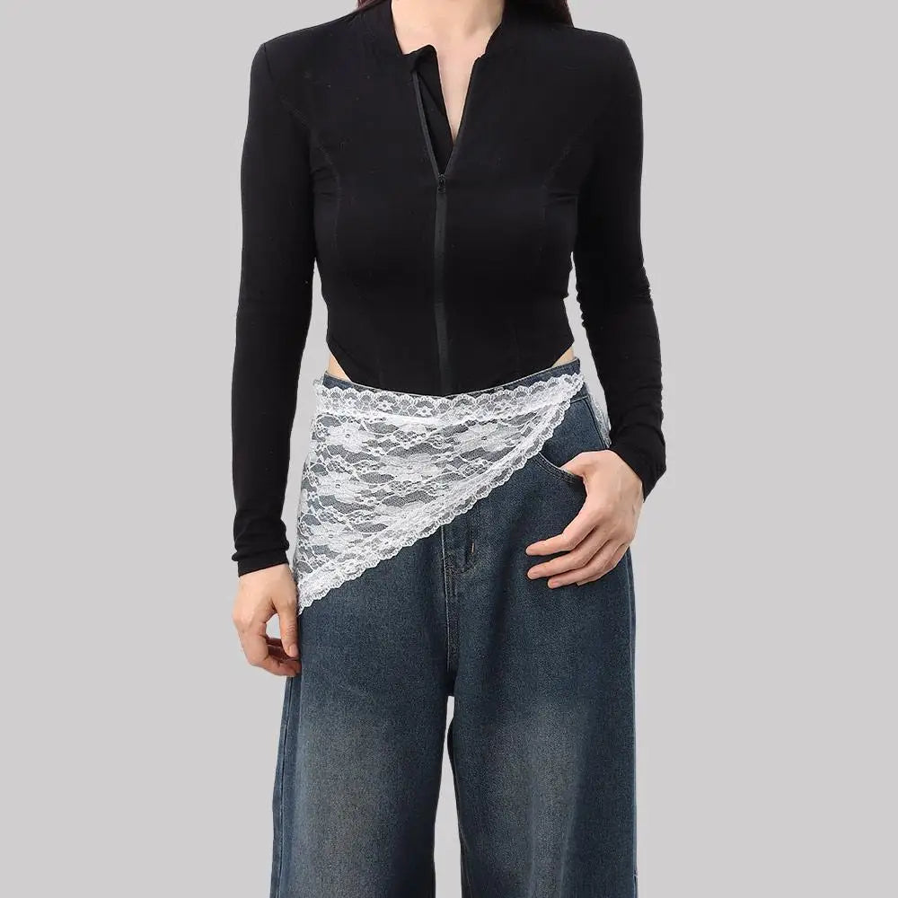 Women's Lace-Up Mini Skirt – Harajuku Y2K Slim Fit Fashion