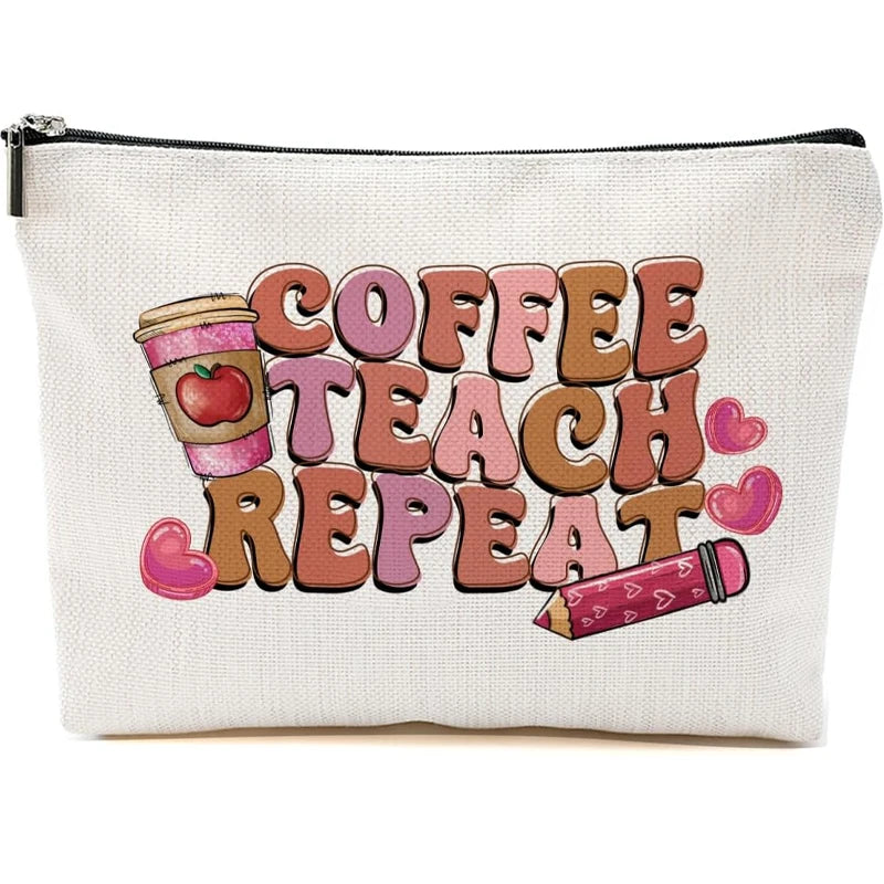 Funny Canvas Makeup Bag | Teacher, Graduation & Retirement Gift