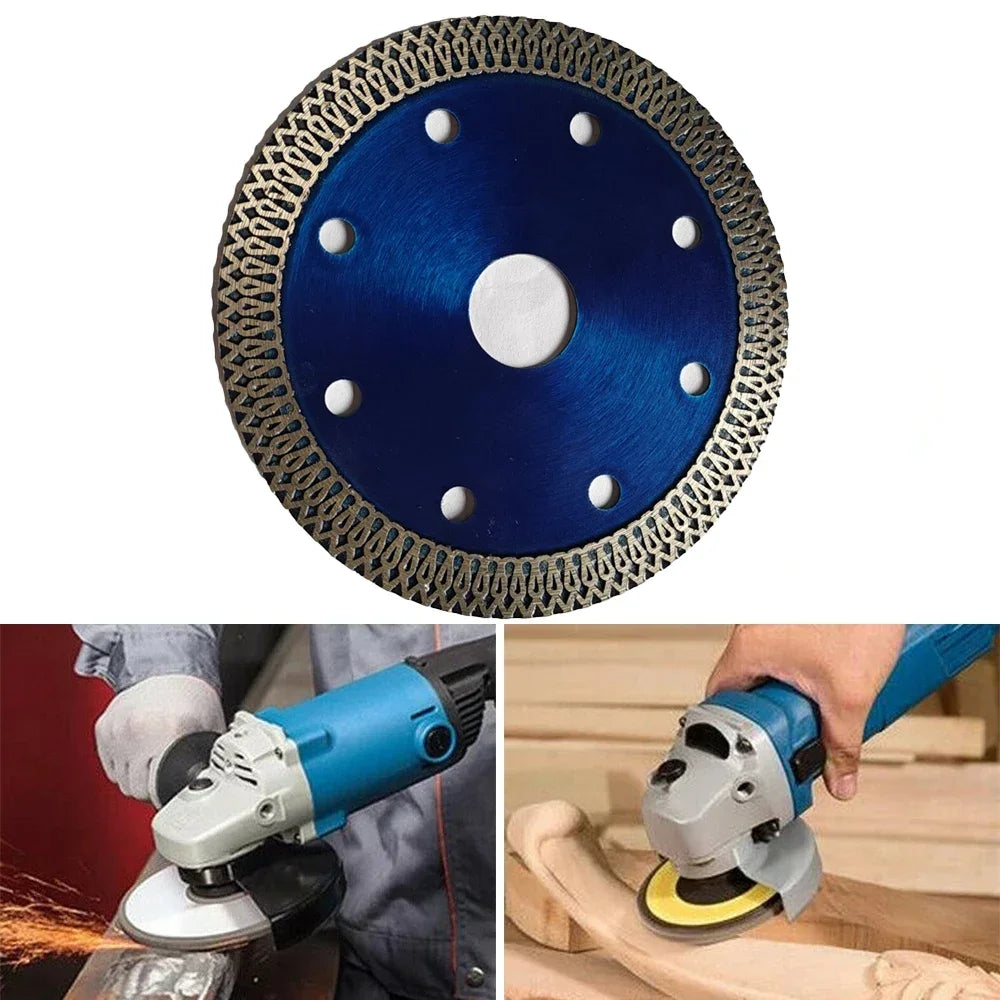 105/115/125MM Turbo Mesh Diamond Saw Blade, Ultra-Thin Cutting Disc for Granite Marble Tile Ceramic Concrete Angle Grinder Wheel Peaceful Pleasures Health and Wellness