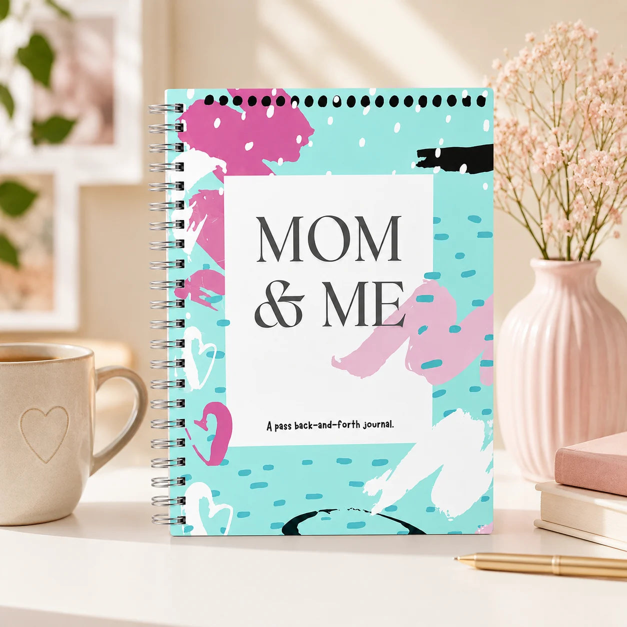 Mom Me Spiral Bound Journal Shared Writing Notebook Mother Daughter