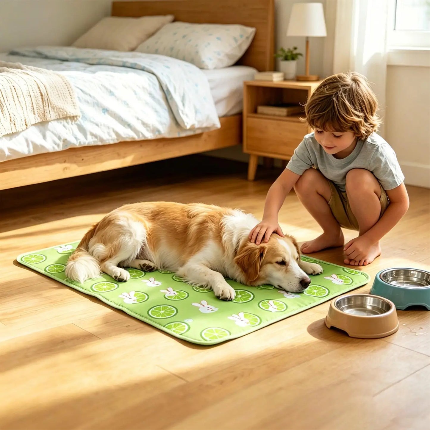Foldable PVC Cooling Mat for Dogs & Cats | Travel & Home