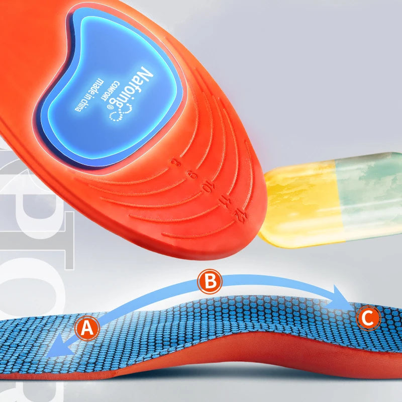 Men's and Women's Training Sports Insoles Shock-absorbing Sweat-absorbing Breathable and Soft-soled Insoles Peaceful Pleasures Health and Wellness