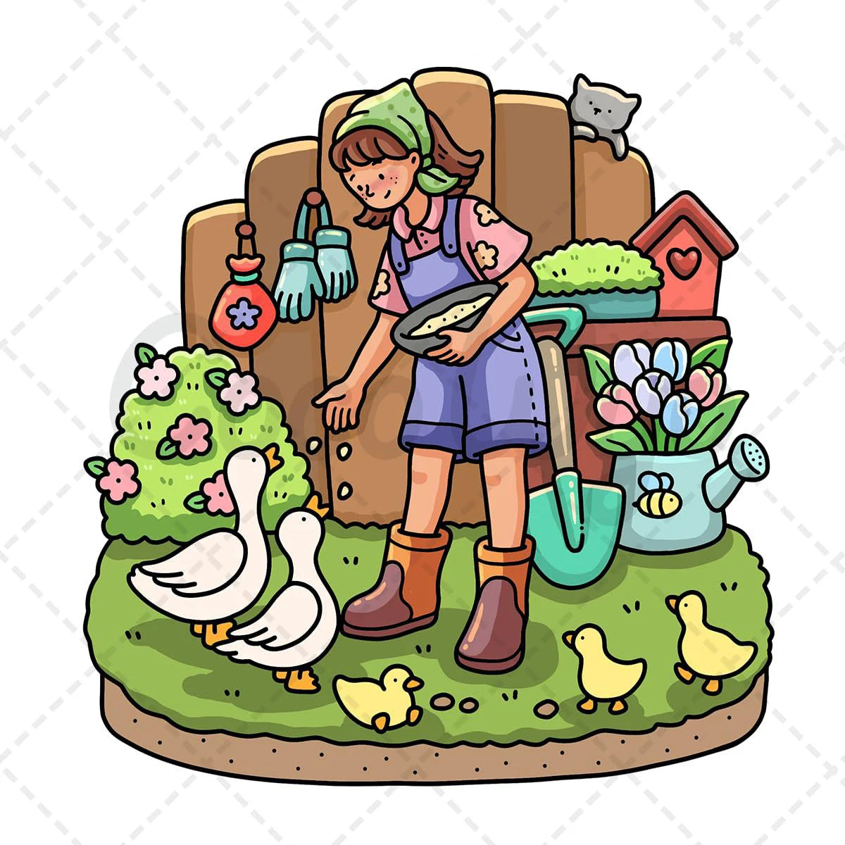 Adult Teens Coloring Book Cute Daily Activities Relaxing Scenes Girls