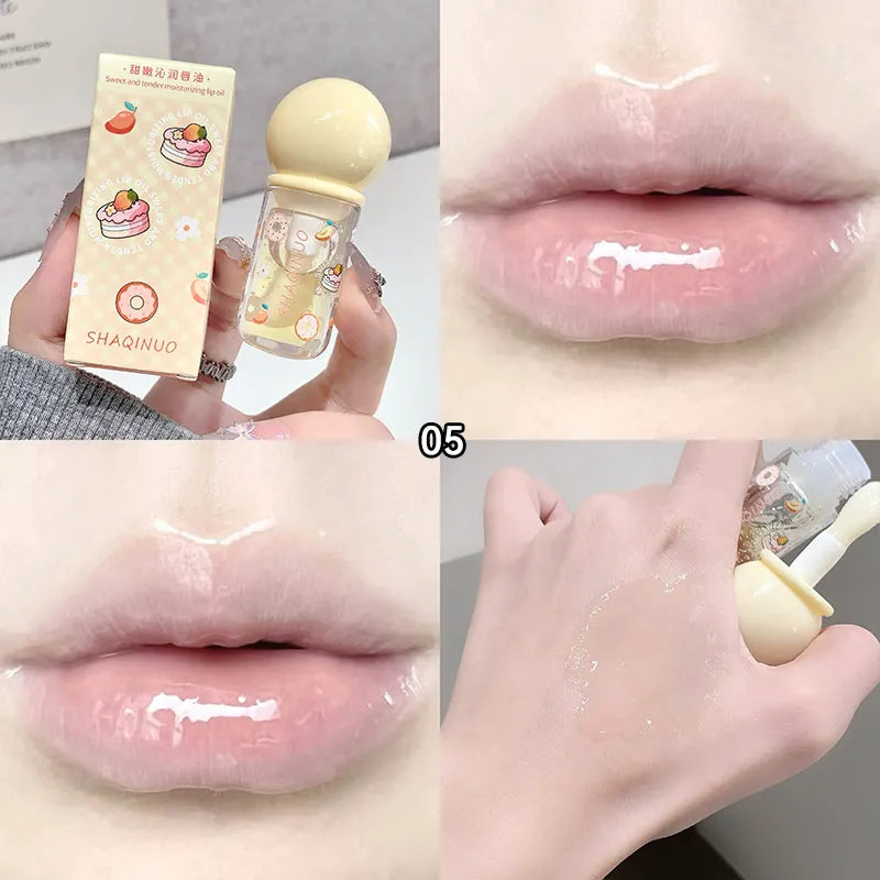Fruit-Flavored Lip Oil – Moisturizing, Glossy & Plumping Balm