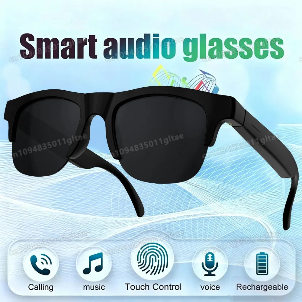 2026 Trending Smart Glasses Wireless Bluetooth Call IP4 Waterproof Outdoor Sport Sunglasses Music Control High Sound Quality Men Peaceful Pleasures Health and Wellness