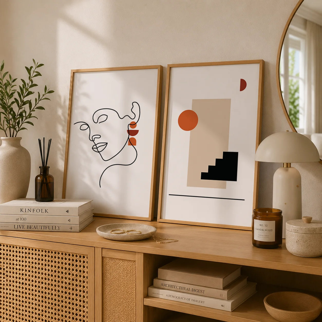 Abstract Line Art Woman Canvas Print | Modern Wall Decor Canvas Wall Art Peaceful Pleasures Health and Wellness