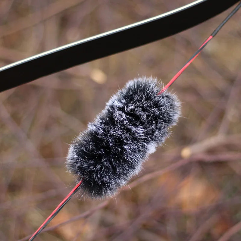 Archery Bowstring Stabilizer Absorber Rabbit Hair Damper Shock Absorb