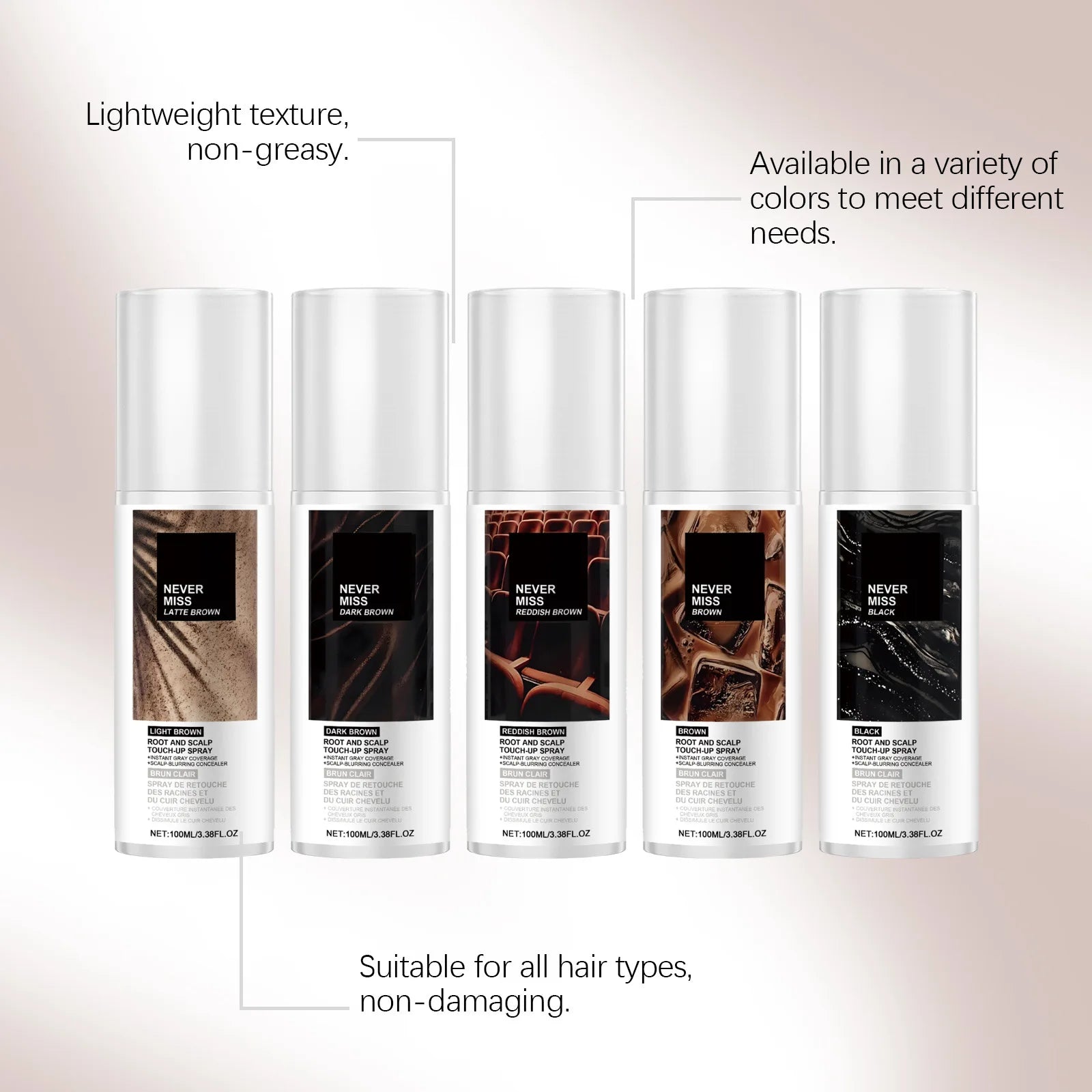 Instant Hair Color Spray Temporary Hair Color Easy Color Quickly Dryness Multi Shade Choose Daily Use Portable Hair Dyeing Spray Peaceful Pleasures Health and Wellness
