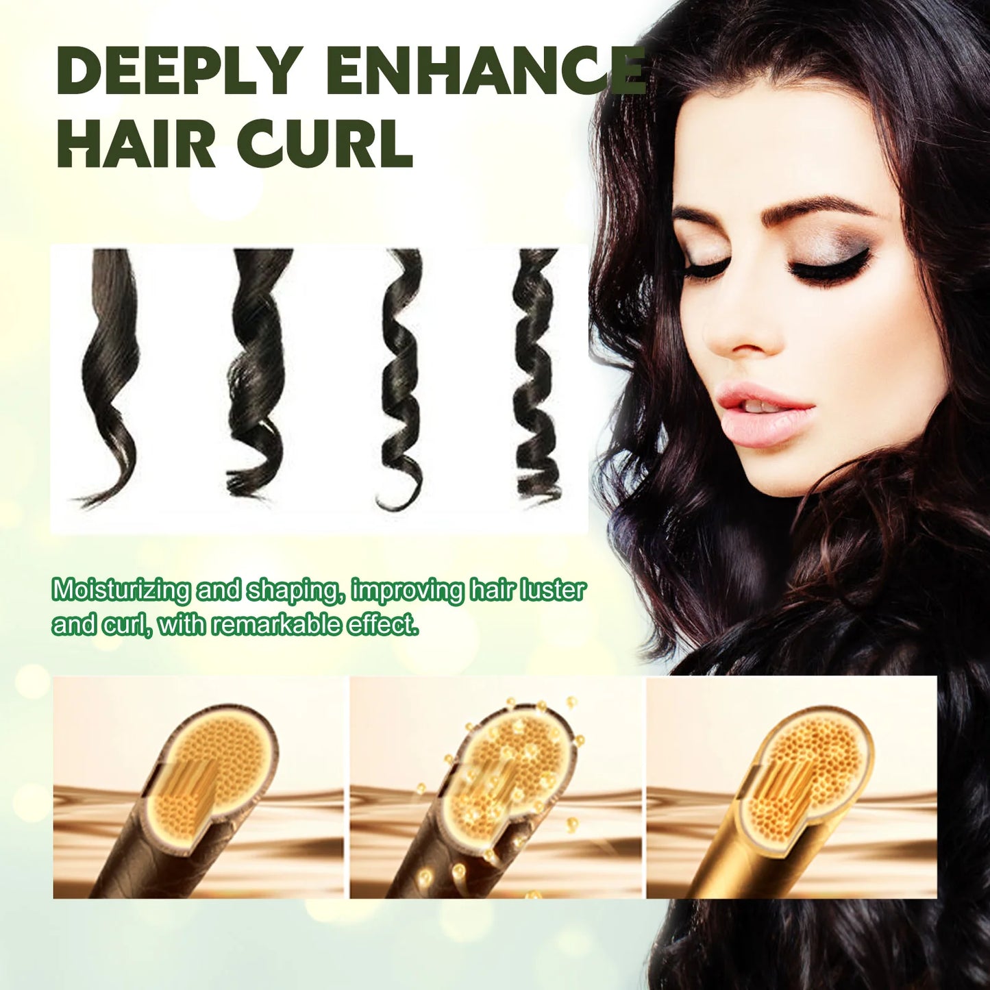 Jaysuing Olive Oil Hair Mousse – Curl Hold & Frizz Control 60ml